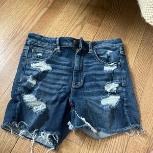 denim shorts , good condition size: L